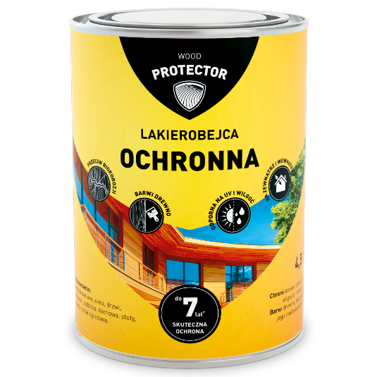 Puszka lakierobejcy ochronnej do stosowania na meble ogrodowe