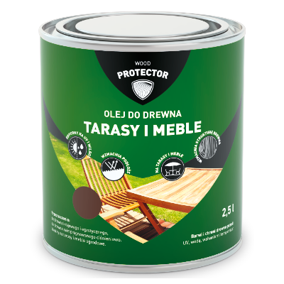 Puszka oleju do drewna do stosowania na tarasy i meble ogrodowe