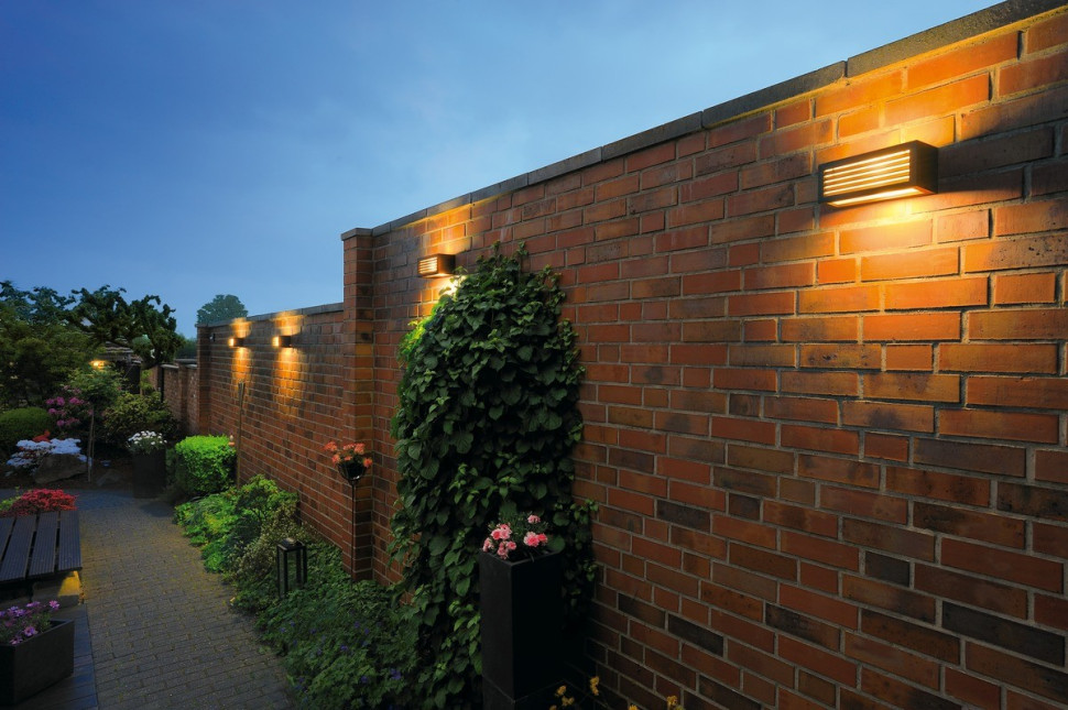 BOX L SLV - kinkiet zewnętrzny na murze z cegły, aluminium, IP44, SMART HOME VALETO SLV