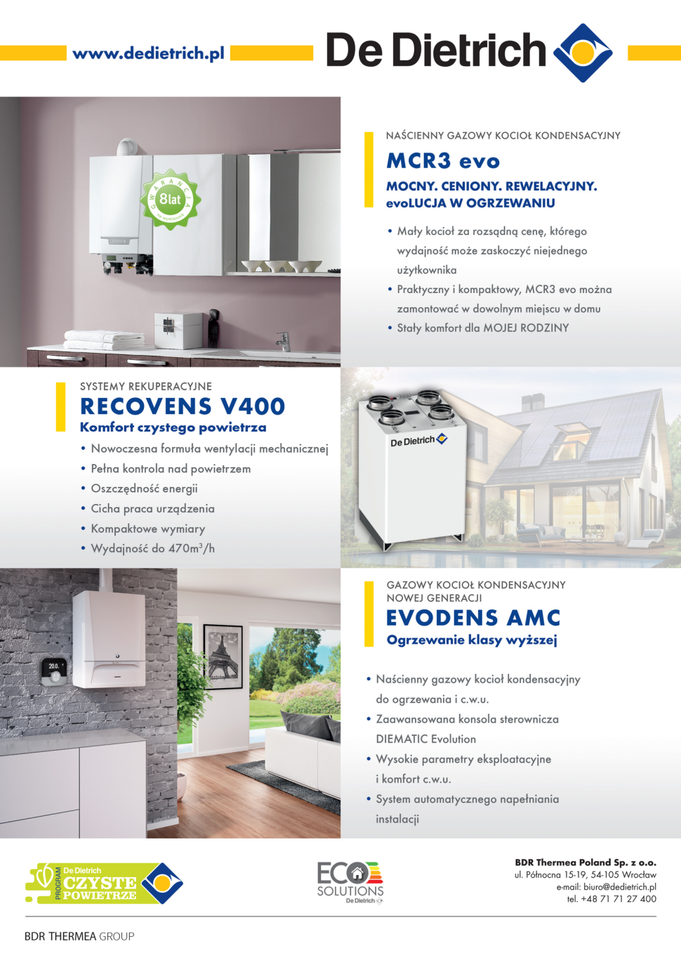 Promocja pakietowa kotłów De Dietrich - ulotka 2
