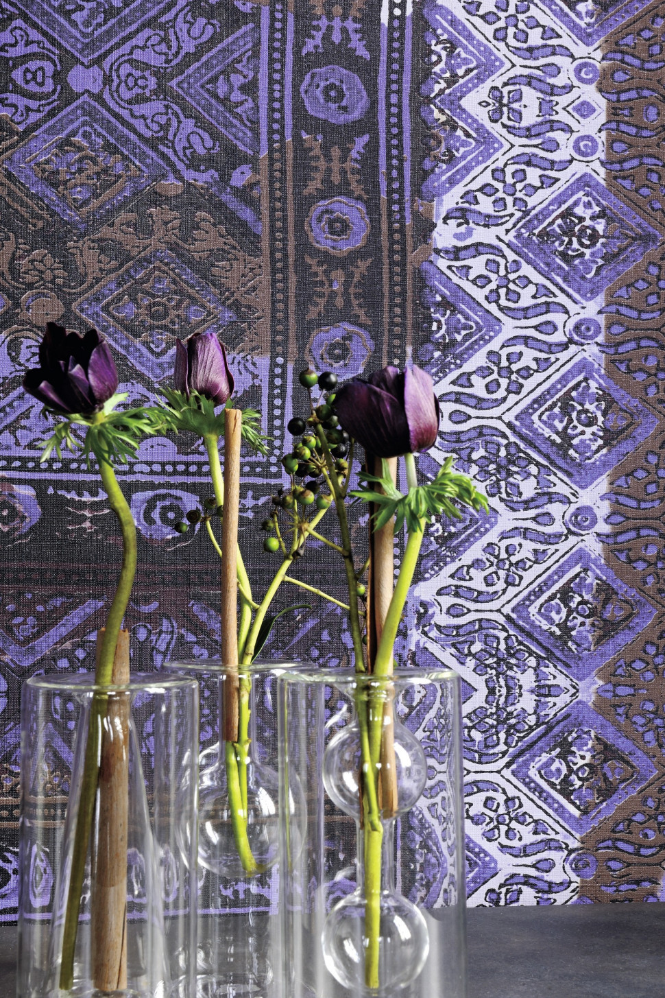 Tapeta winylowa Rajasthan z kolekcji Foulard marki Elitis