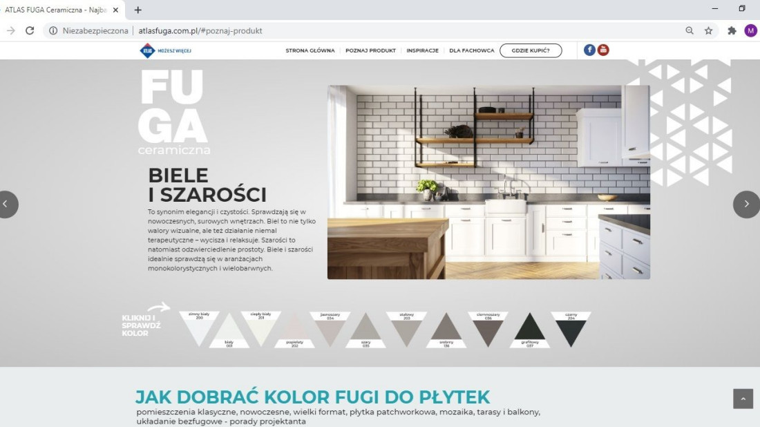 ATLAS FUGA CERAMICZNA ma swoją stronę internetową