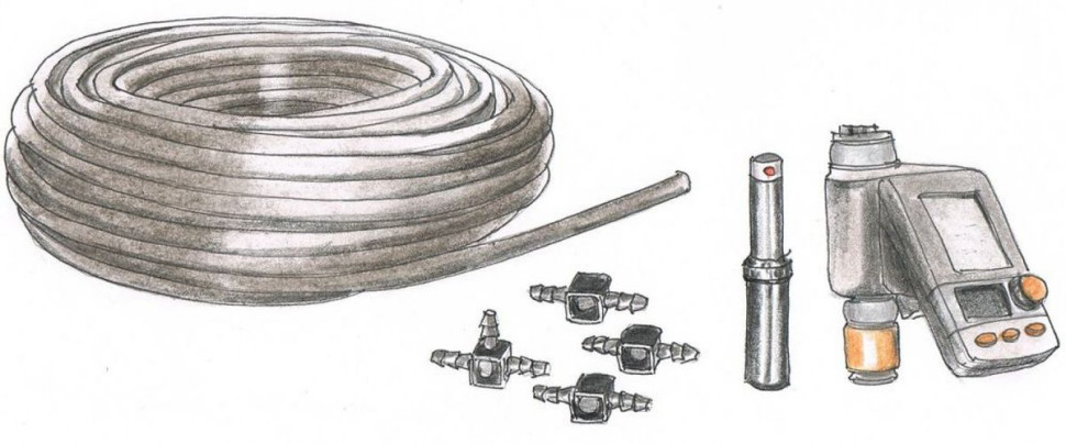 Materiały potrzebne do systemu nawadniania ogrodu