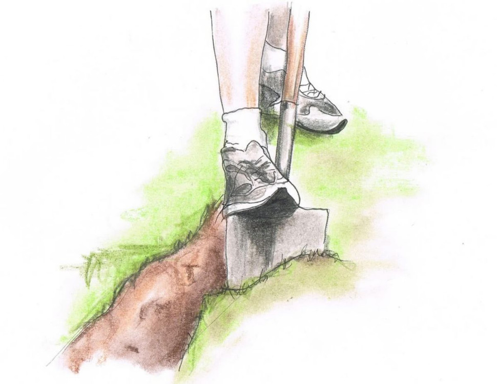 System nawadniania ogrodu - kopiemy rowki