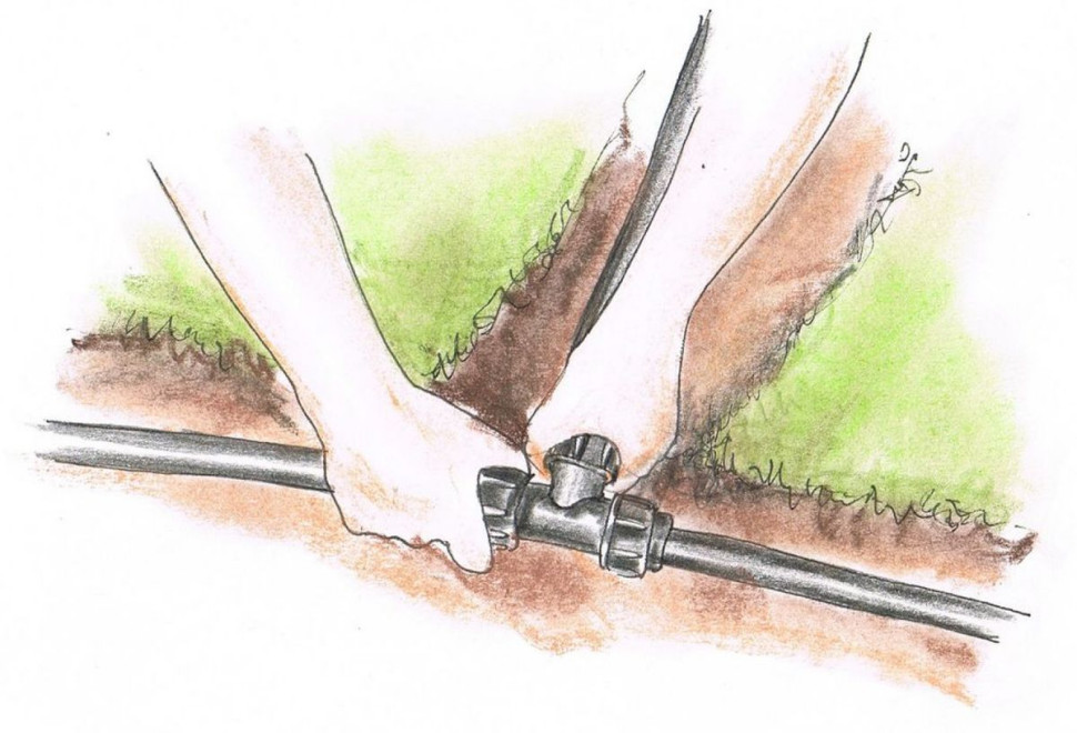 System nawadniania ogrodu - układamy rury