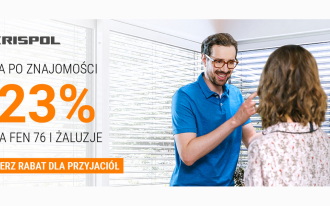Okna w cenie "po znajomości" od KRISPOL! Poznaj FEN 76 i odbierz rabat dla przyjaciół!