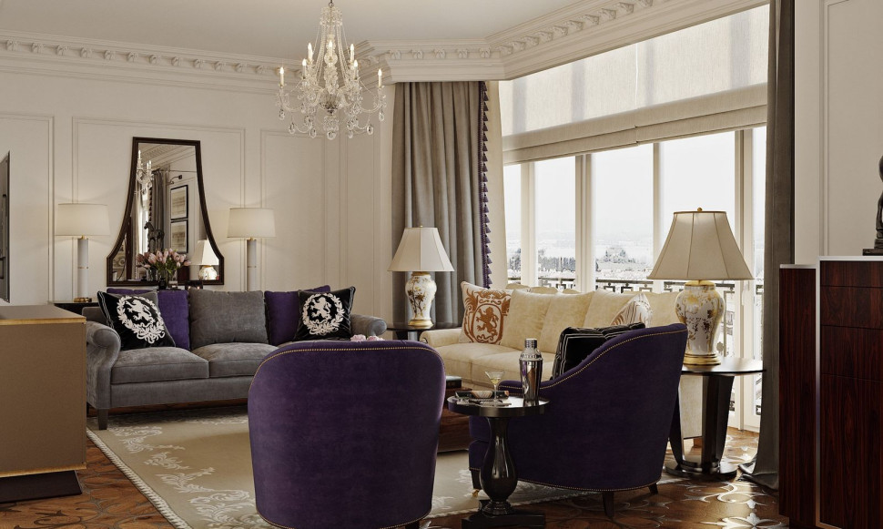 Wyjątkowa kompozycja mebli, tkanin, dekoracji i oświetlenia marki Ralph Lauren Home