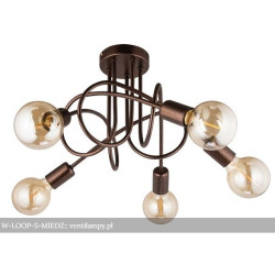 Lampa przysufitowa W-LOOP/5