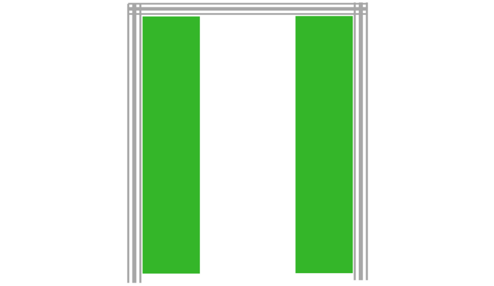 Zabudowa dwurzędowa kuchni -  rysunek pomocniczy