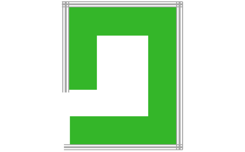 Zabudowa kuchenna w kształcie litery G - rysunek pomocniczy