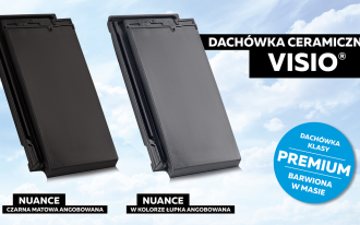 VISIO marki CREATON - ceramiczna dachówka płaska barwiona w masie 