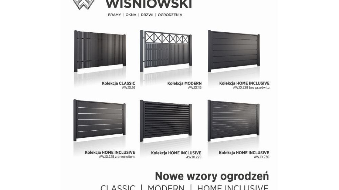 Nowe wzory ogrodzeń WIŚNIOWSKI!