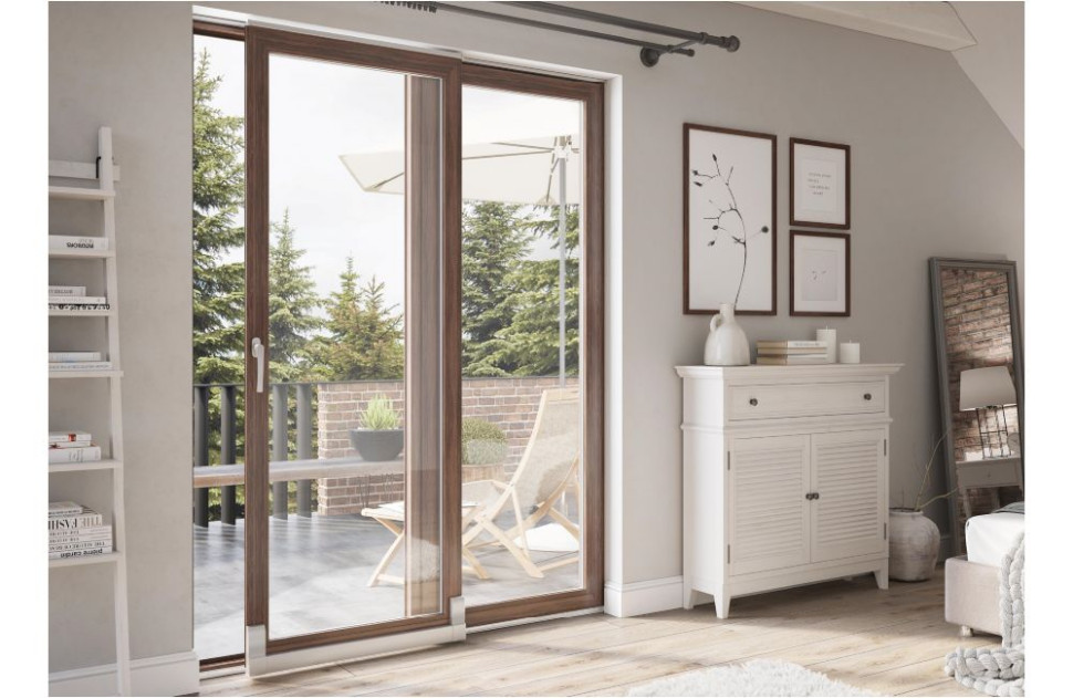 Okna tarasowe Patio są wygodne w użytkowaniu i efektywnie zagospodarowują przestrzeń