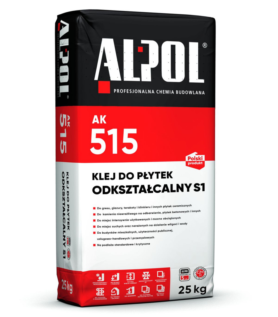 Klej do płytek AK 515 odkształcalny S1