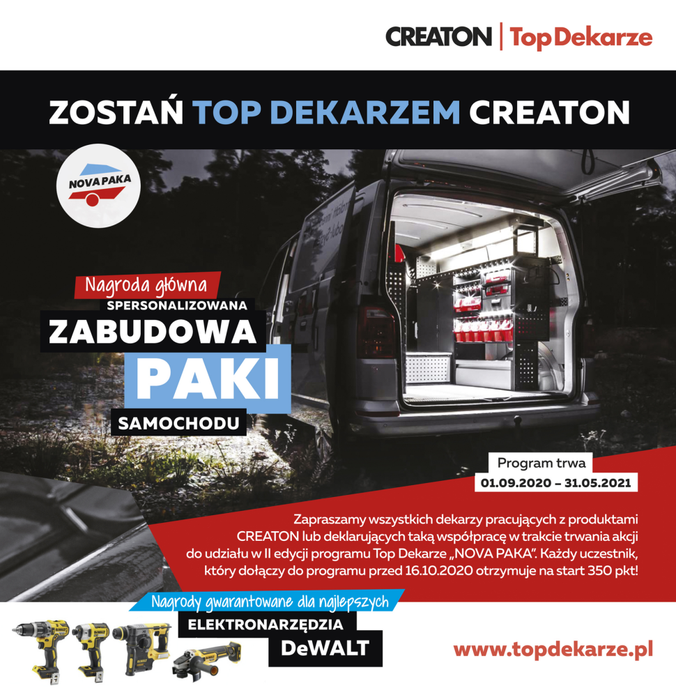 Program Top Dekarze NOVA PAKA CREATON