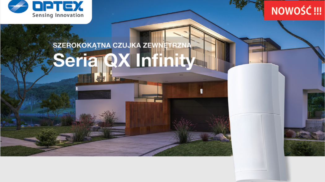 QX INFINITY - nowość w zewnętrznych czujkach ruchu OPTEX