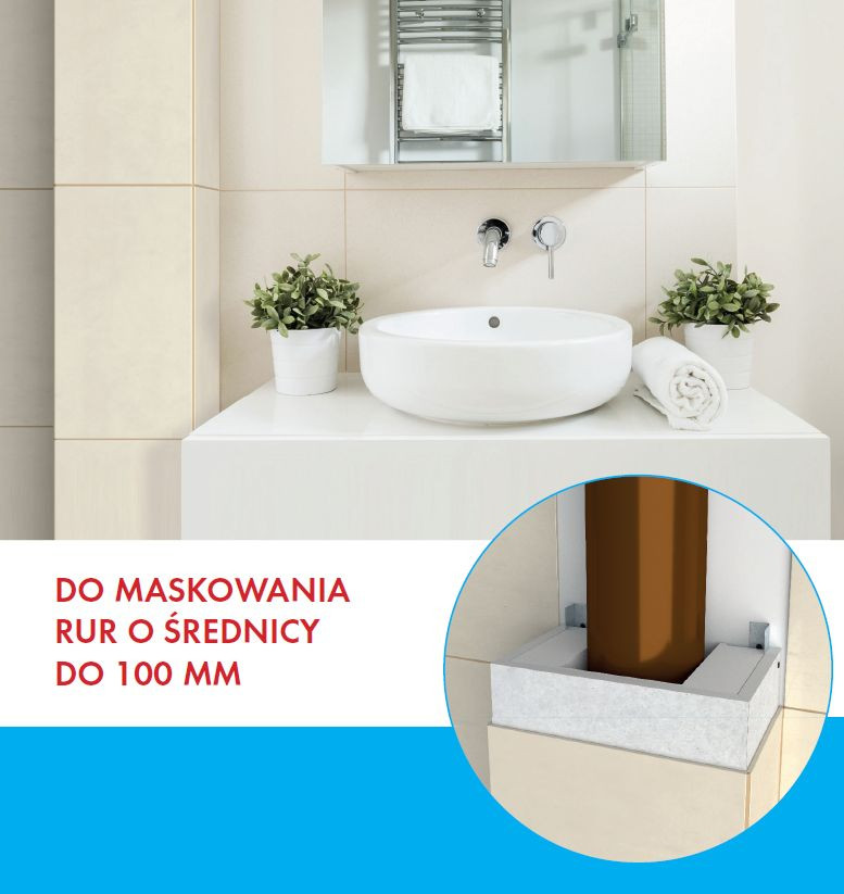 Knauf Maskownica G-K do rur średnicy 100 m