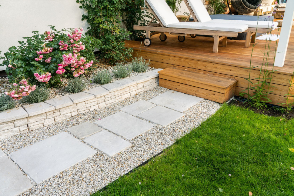 Rabata ogrodowa z płyty Semmelrock Old Town