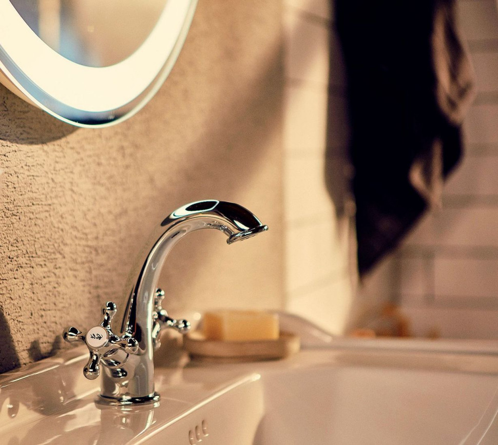 Stylizowana dwuuchwytowa bateria jednootworowa z serii Carmen