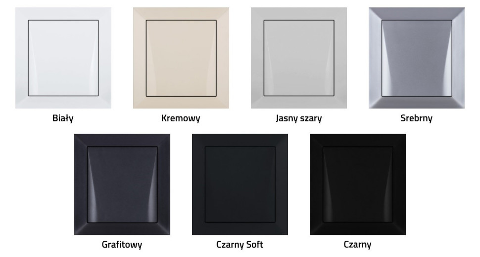 Gniazda ssące Magnetic - dostępne warianty kolorystyczne