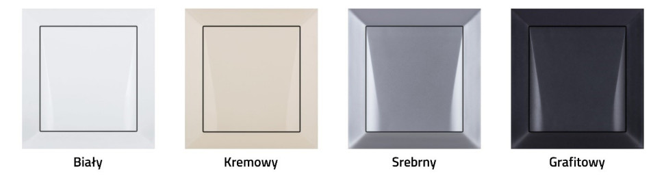 Gniazda wyrzutowe NOVA - warianty kolorystyczne
