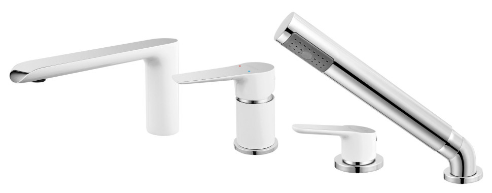 Baterie wannowe Adore White/Chrome