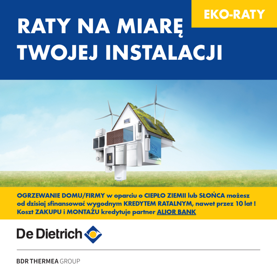 EKO-RATY od De Dietrich na zakup instalacji fotowoltaicznej - plakat