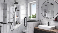 Kolekcje czarnej armatury Algeo Black i Rondo Black