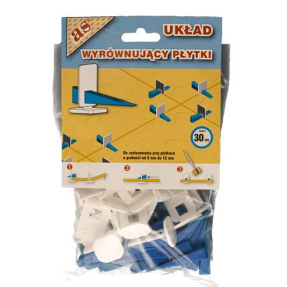 Układ wyrównujący płytki