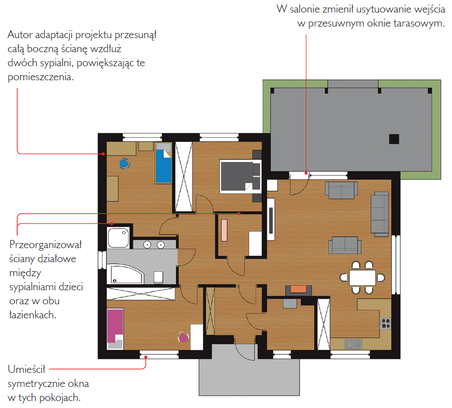 Rzut parteru po zmianach