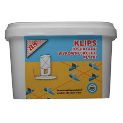 System poziomowania płytek - klipsy wiaderko