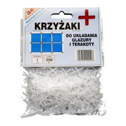 Krzyżyki dystansowe do glazury