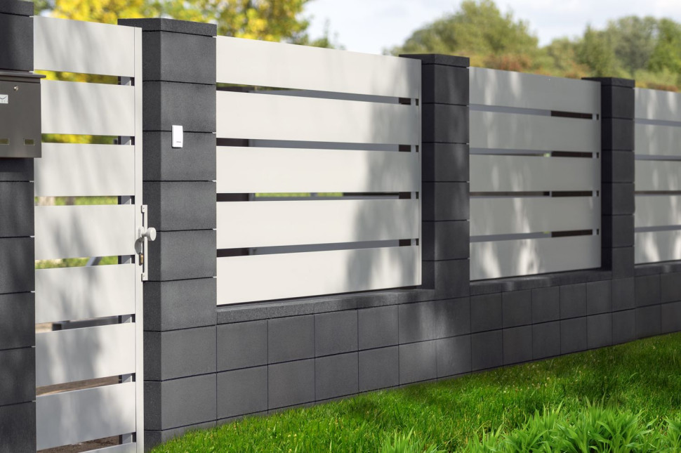 Ogrodzenie modułowe ROMA Horizon Grafit