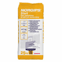 Gips szpachlowy do płyt g-k wzmocniony Norgips Start