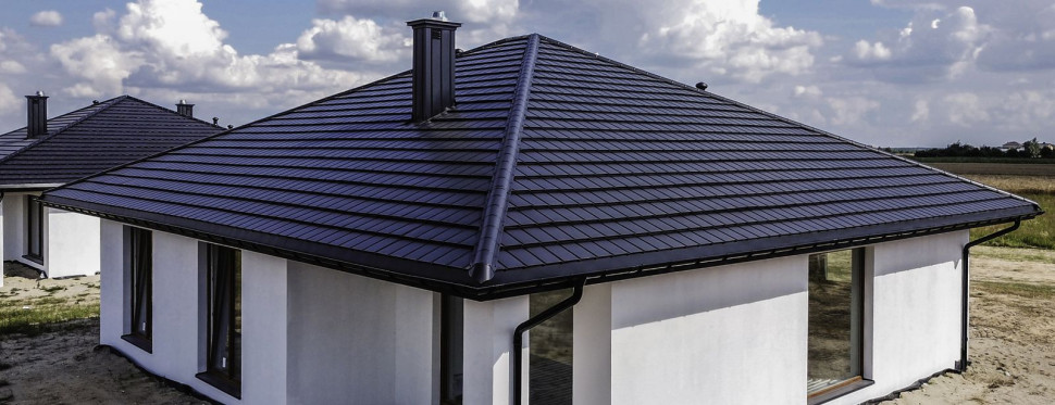 Modułowa dachówka blaszana IZI® - przykładowa realizacja 1