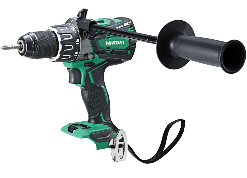 Elektronarzędzie z dodatkową rączką, która ułatwia jego stabilizację podczas pracy