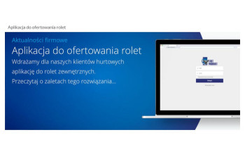 Nowa aplikacja do ofertowania rolet od Fart Produkt
