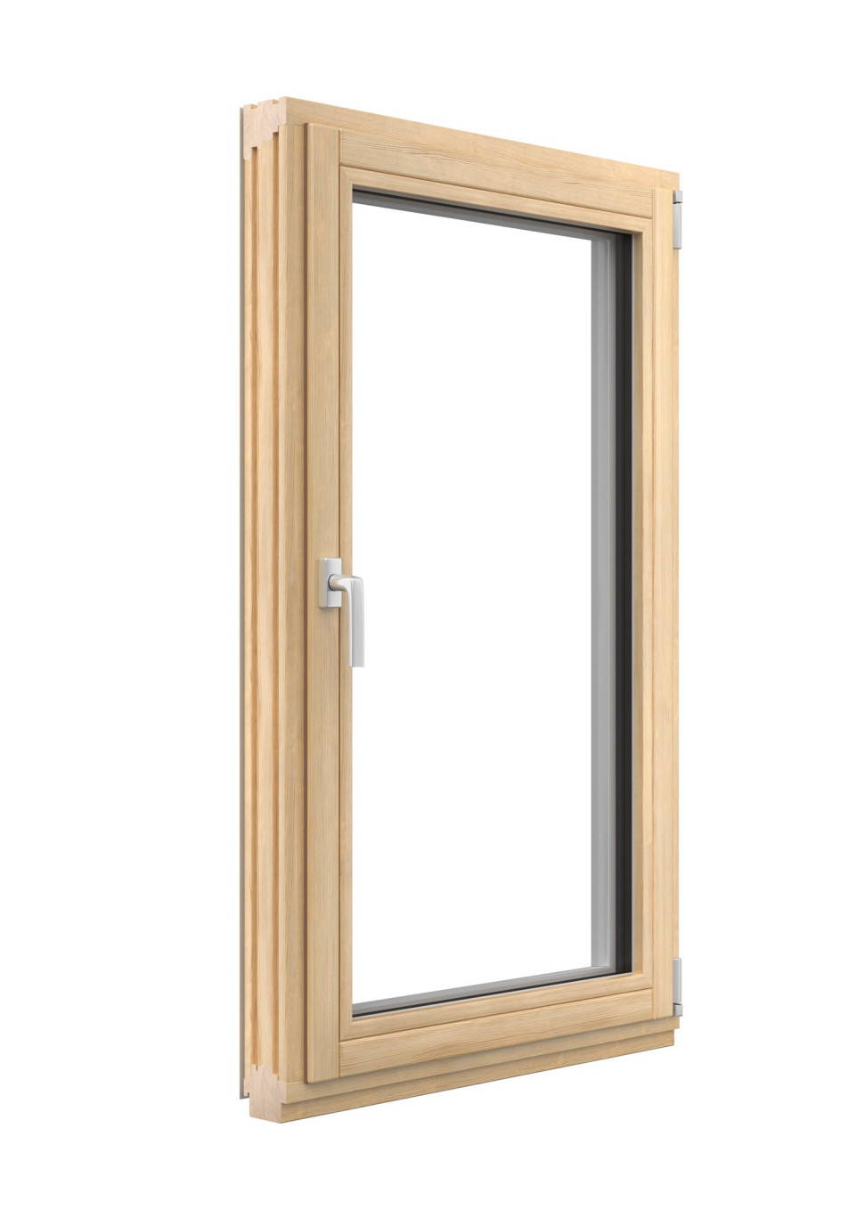 Jednoskrzydłowe okno FLUSH (widok od strony wewnętrznej)