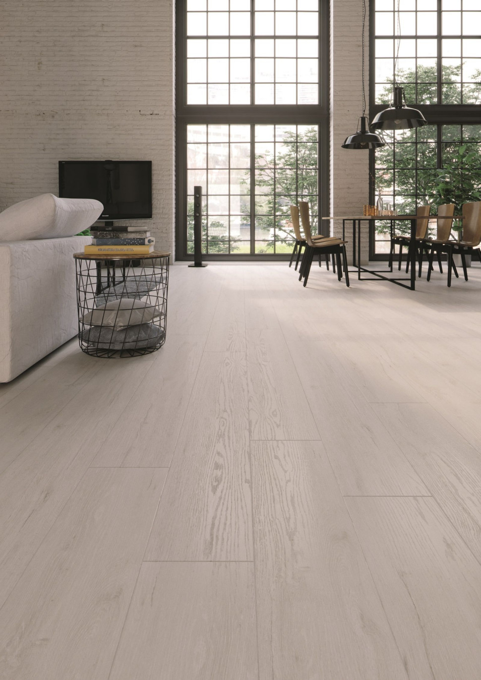 Panele winylowe w jasnym kolorze