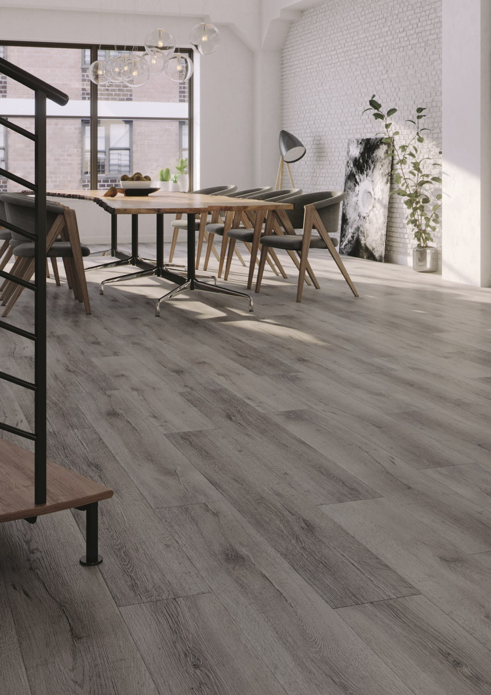 Panele winylowe w odcieniu szarości