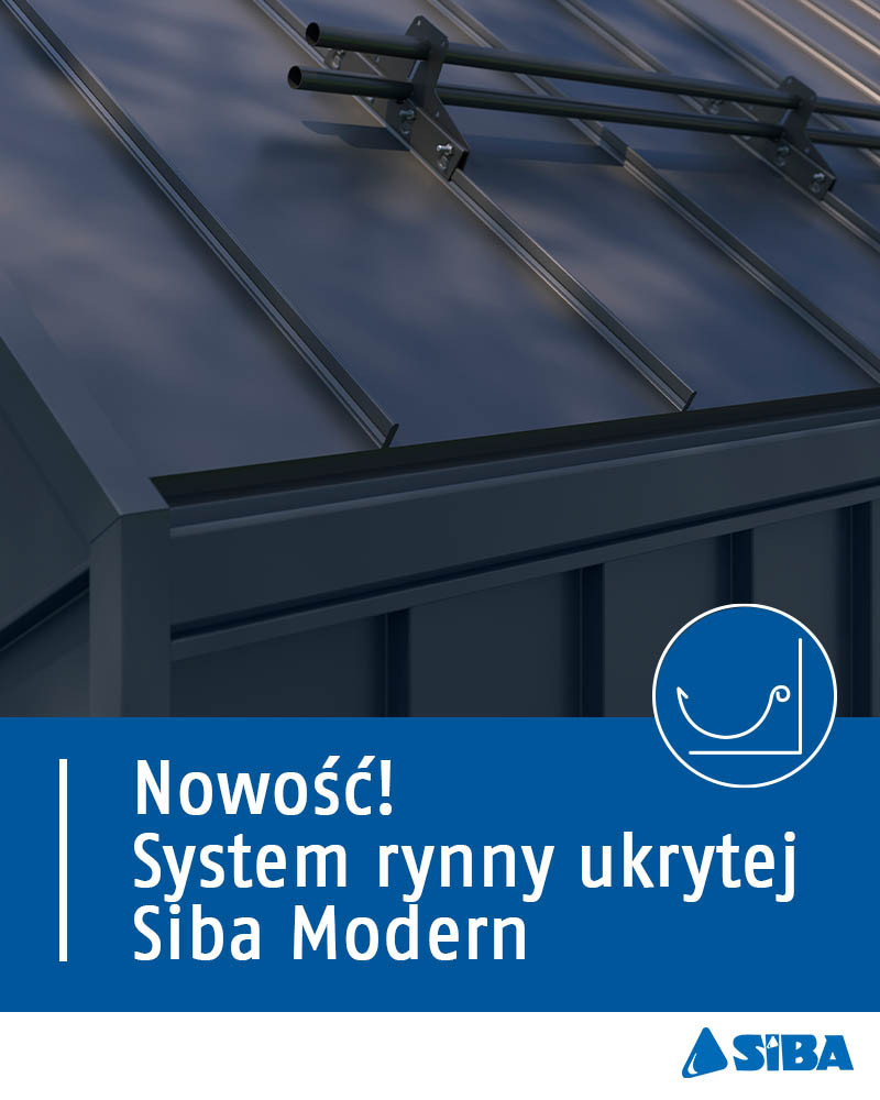 System rynny ukrytej Siba Modern z oferty firmy Ruukki