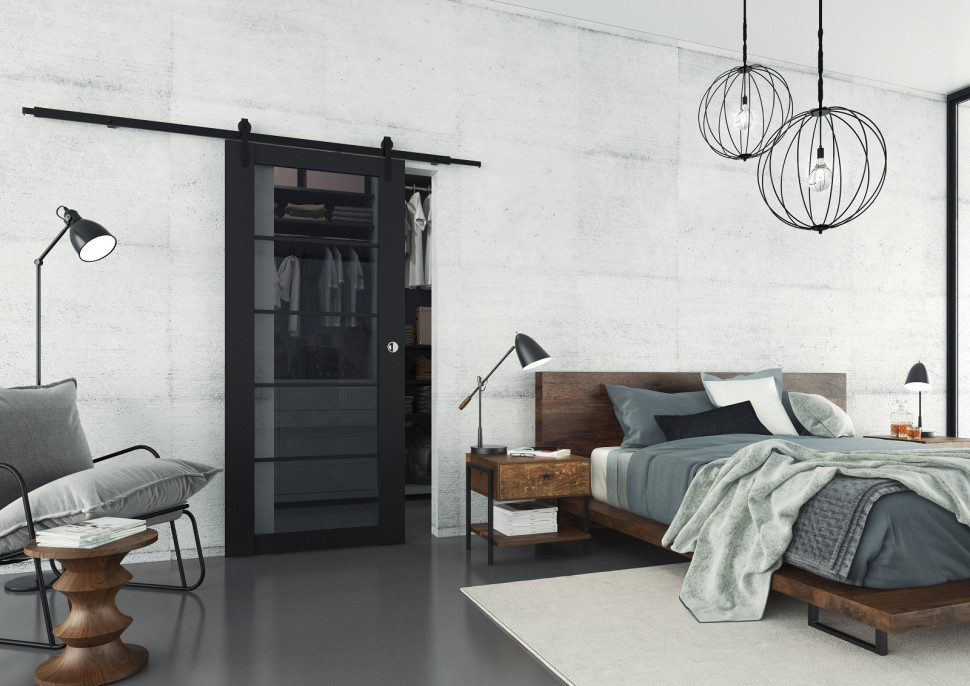 Drzwi przesuwne jako wejście do garderoby