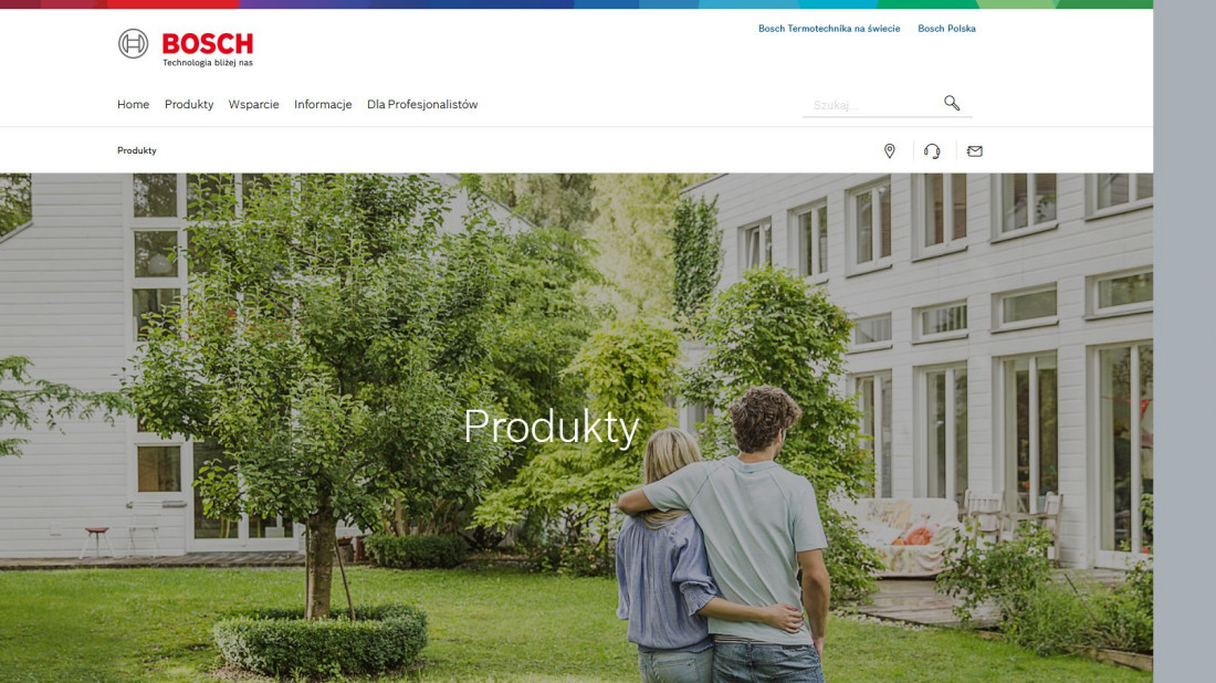 Bosch Termotechnika z nową stroną internetową dla klientów