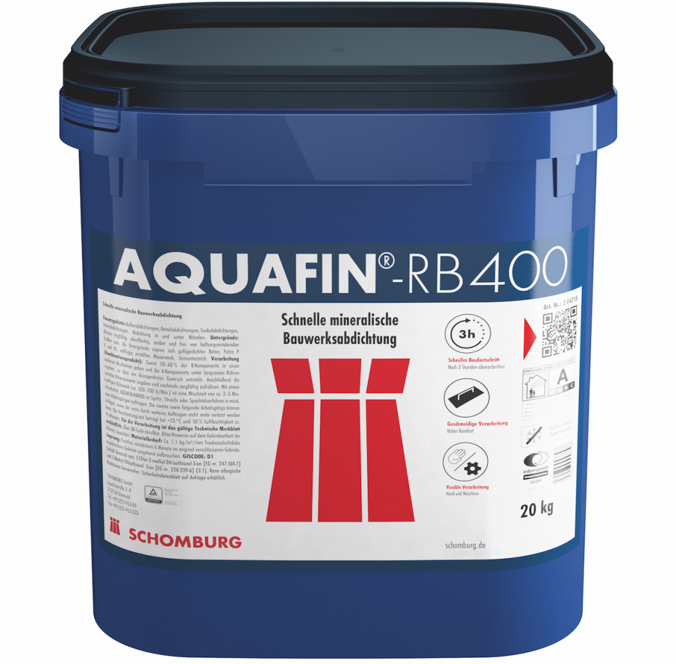 Szybkowiążąca hybrydowa zaprawa uszczelniająca AQUAFIN®-RB400