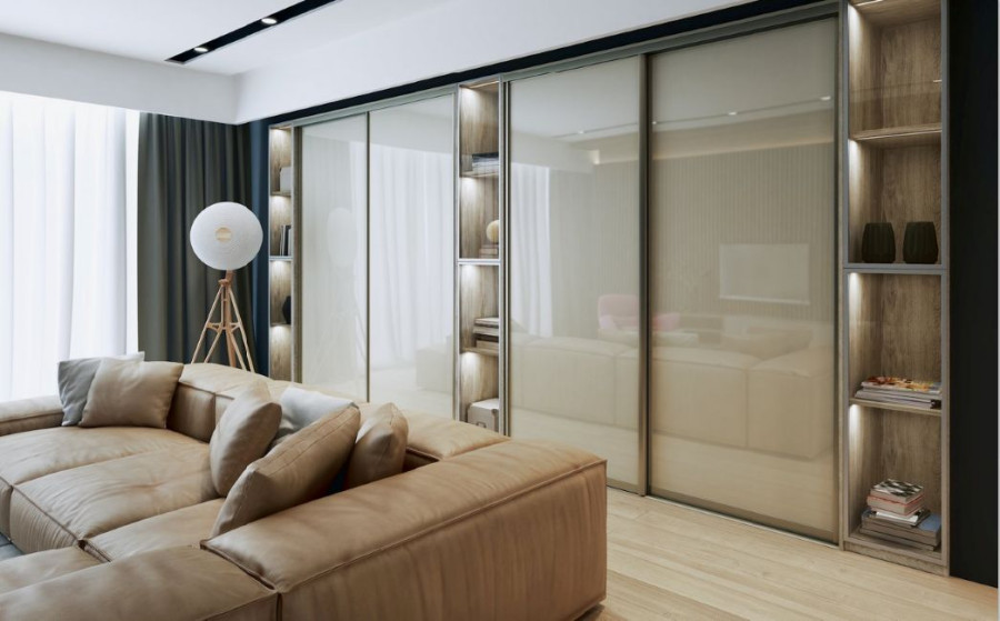 Drzwi przesuwne to łatwy dostęp do wnętrza szafy