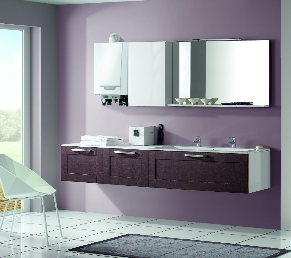 Kocioł MCR3 evo zamontowany w łazience