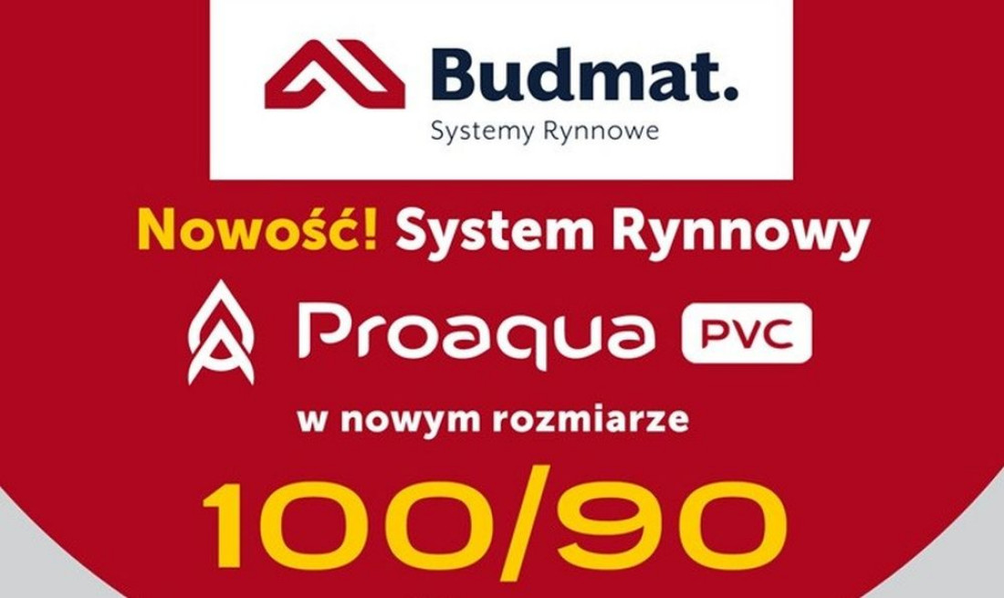 System Rynnowy PVC Proaqua w rozmiarze 100/90