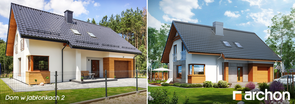 III miejsce - Dom w jabłonkach 2 (w wersji lustrzanego odbicia)