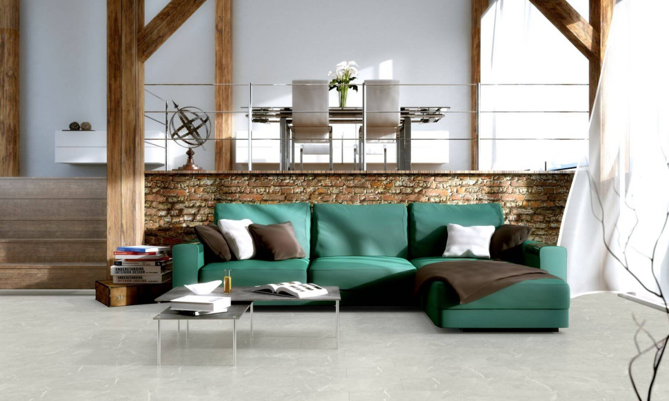 Panele o strukturze kamienia w industrialnym wnętrzu