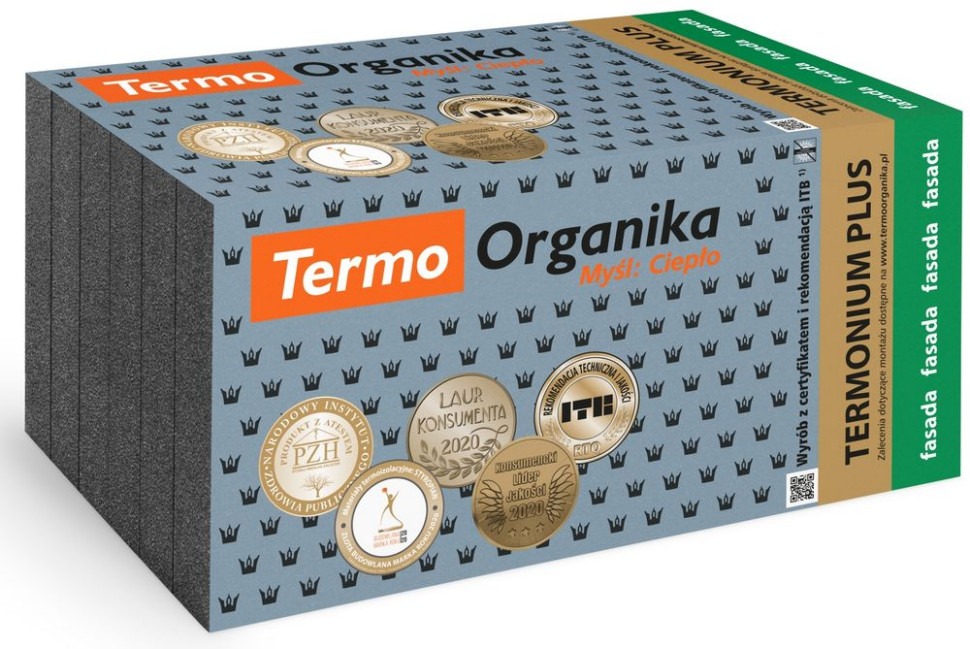 Grafitowy styropian TERMONIUM PLUS fasada, fot. Termo Organika